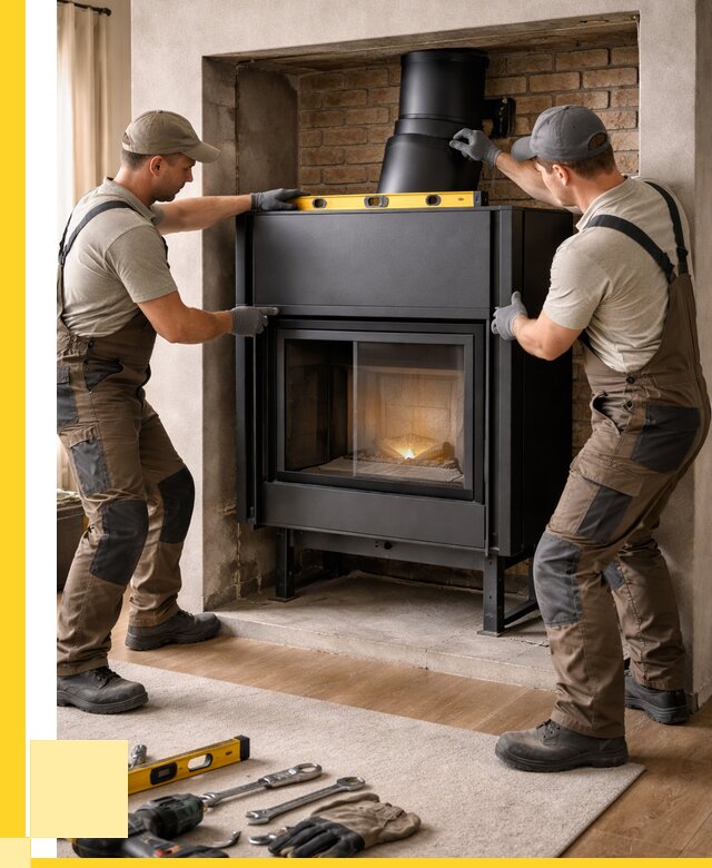 Установка каминных топок в Спасске-Дальнем под ключ от 18625 р. | ЭриданСпс