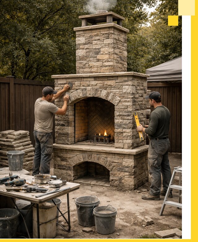 Проектирование и установка уличных каминов в Спасске-Дальнем