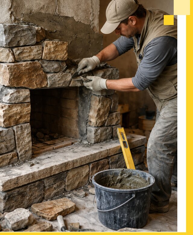 Изготовление и установка каменных каминов под ключ в Спасске-Дальнем