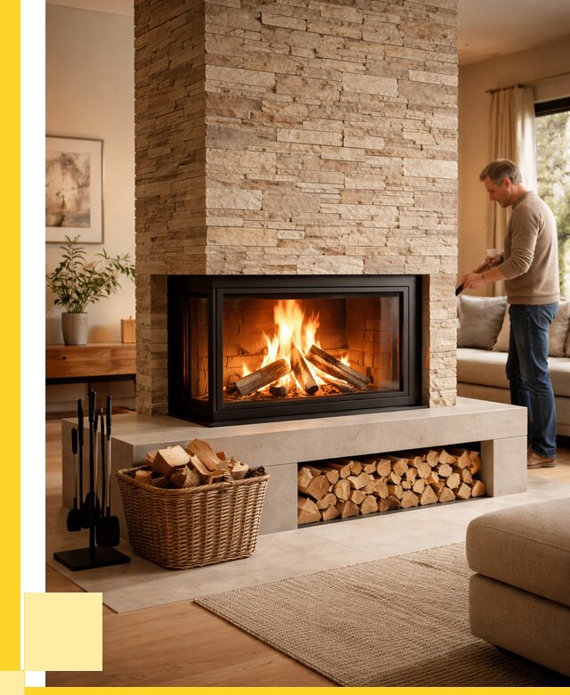 Дровяной камин под ключ в Спасске-Дальнем от 206940 р. | ЭриданСпс