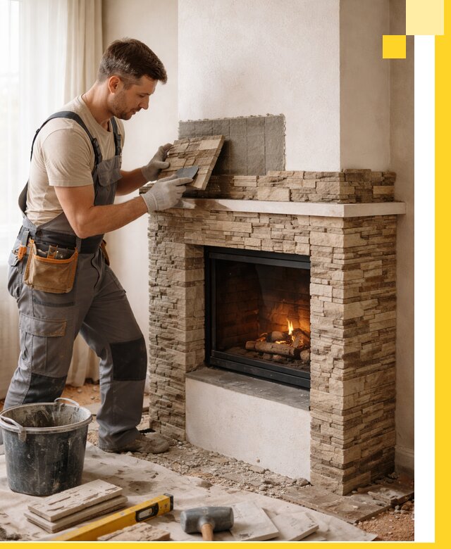 Изготовление и монтаж каминов для дома под ключ в Спасске-Дальнем