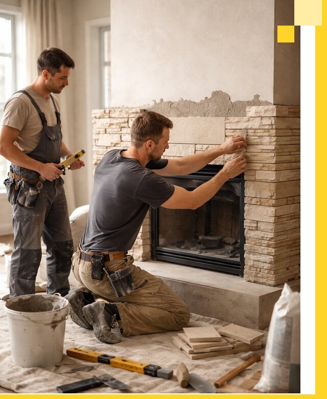 Установка и монтаж каминов для загородного дома в Спасске-Дальнем