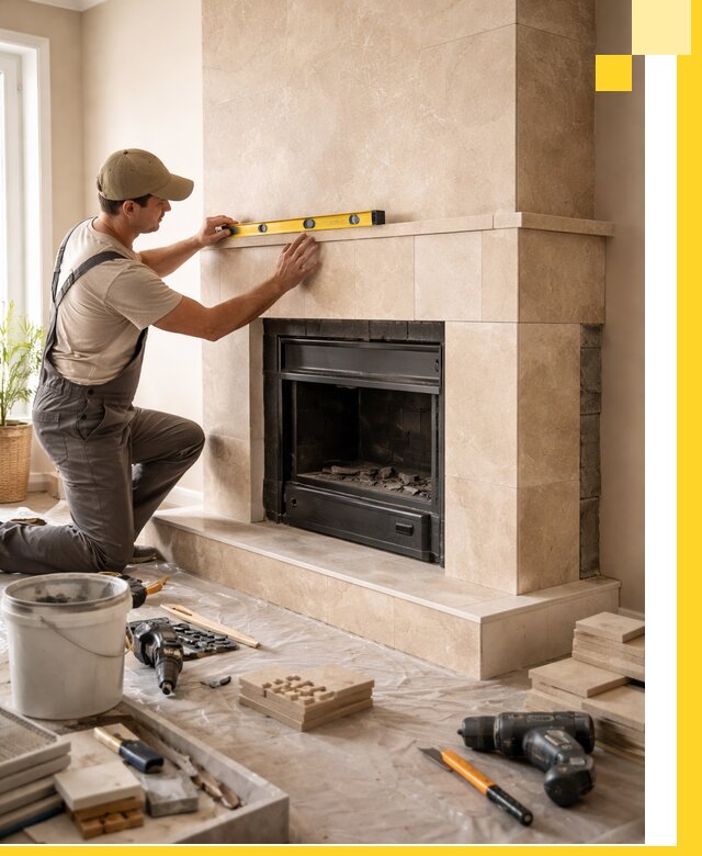 Установка и монтаж каминов в частном доме под ключ в Спасске-Дальнем