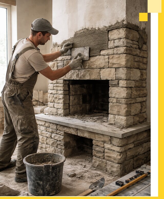 Строительство каминов под ключ в Спасске-Дальнем от проектирования до монтажа