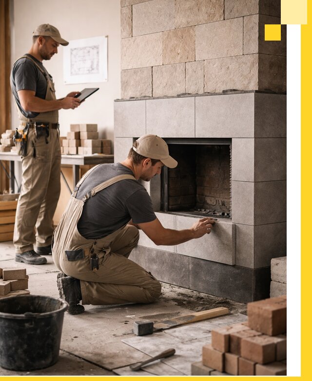 Индивидуальные проекты каминов и каминных систем в Спасске-Дальнем