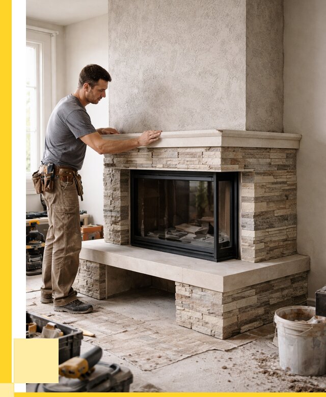 Изготовление каминов под ключ в Спасске-Дальнем от 155205 р. | ЭриданСпс