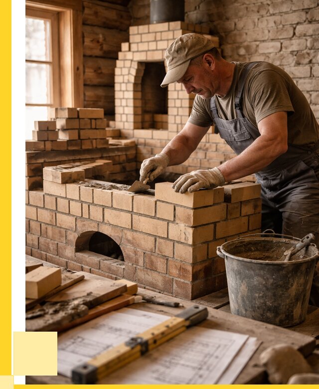 Кладка печей из кирпича в Спасске-Дальнем цены от 31041 р. - ЭриданСпс