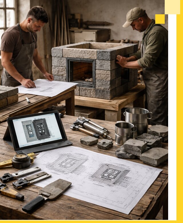 Разработка проектов печей с согласованием и монтажом в Спасске-Дальнем