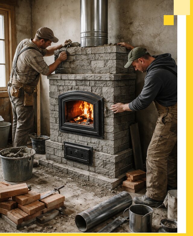 Производство, поставка и монтаж дровяных печей в Спасске-Дальнем