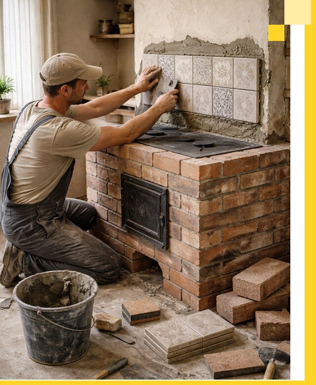 Печи с плитой на заказ монтаж гарантия и сервис в Спасске-Дальнем