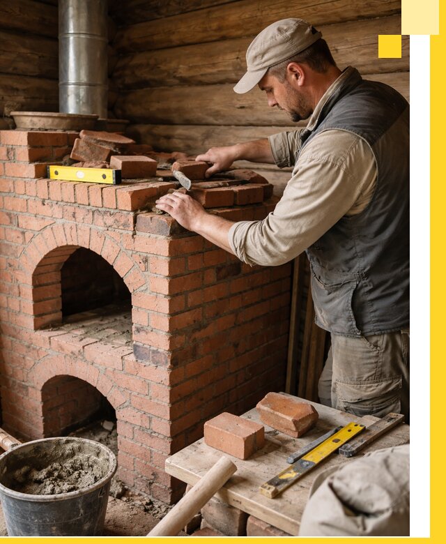 Изготовление и установка русских печей в Спасске-Дальнем под ключ