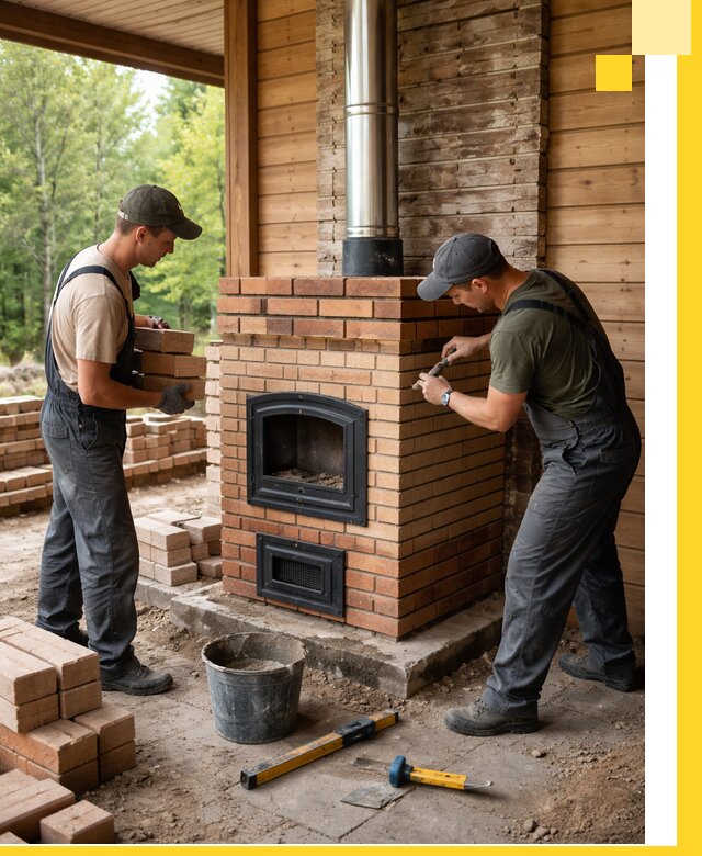Производство и установка дачных печей под ключ в Спасске-Дальнем