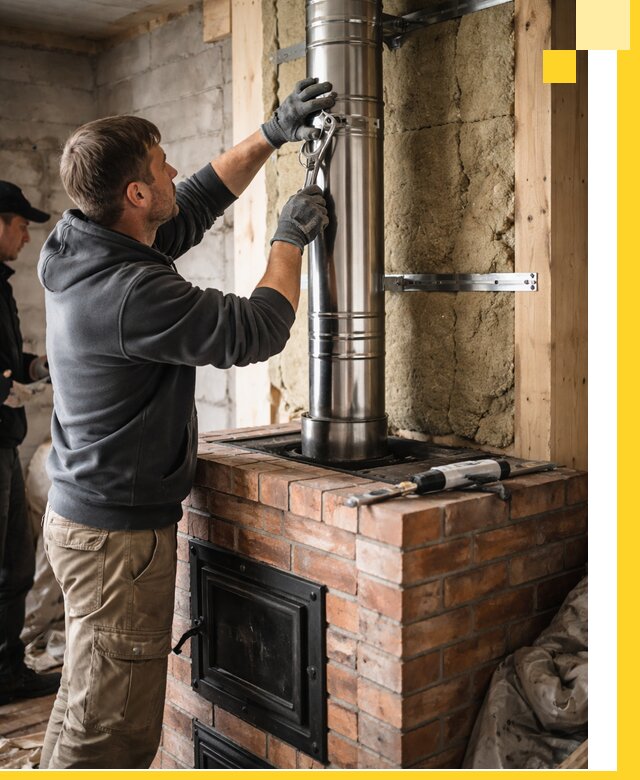 Изготовление и монтаж печей и дымоходов под ключ в Спасске-Дальнем