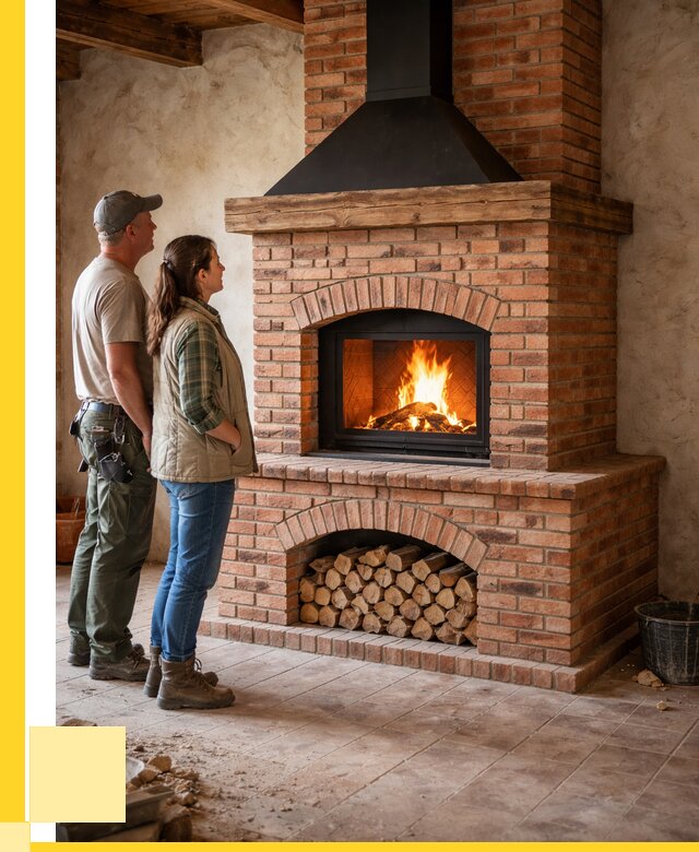 Печи камины из кирпича в Спасске-Дальнем от 124164 р. | ЭриданСпс