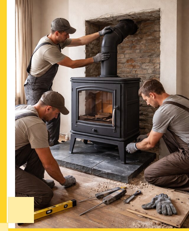 Монтаж печи камина в частном доме в Спасске-Дальнем от 25868 р. | ЭриданСпс