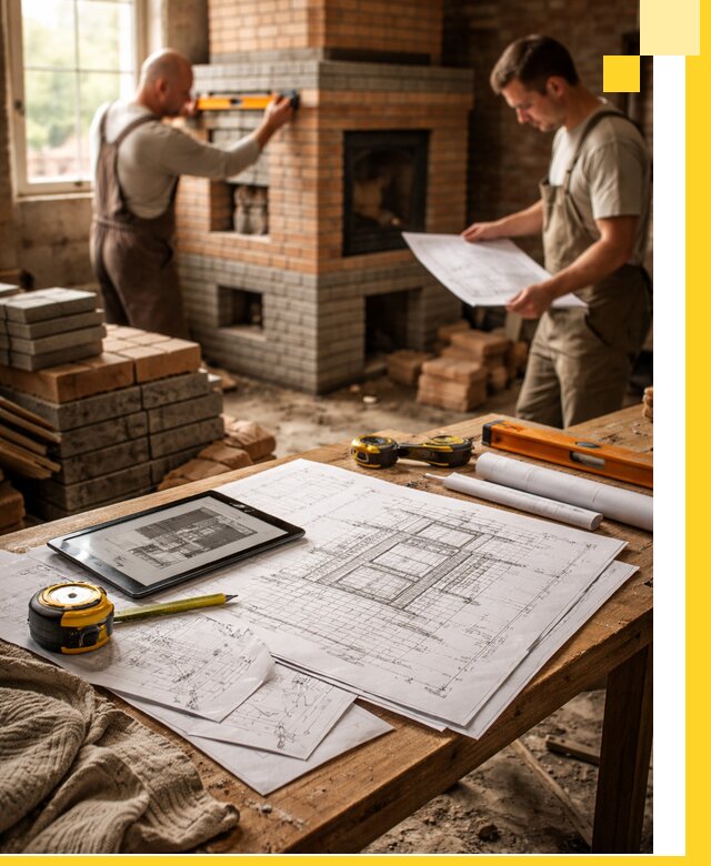 Проекты печей и каминов с индивидуальным дизайном в Спасске-Дальнем