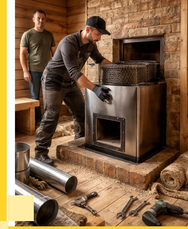 Монтаж банных печей под ключ в Спасске-Дальнем от 18625 р., ЭриданСпс