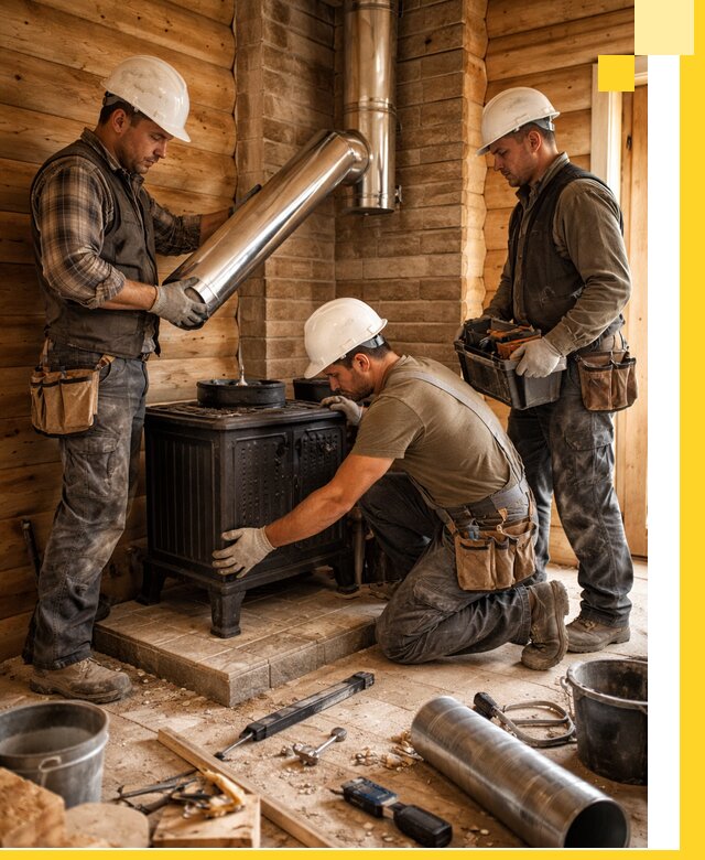 Профессиональный монтаж банных печей и дымоходов в Спасске-Дальнем