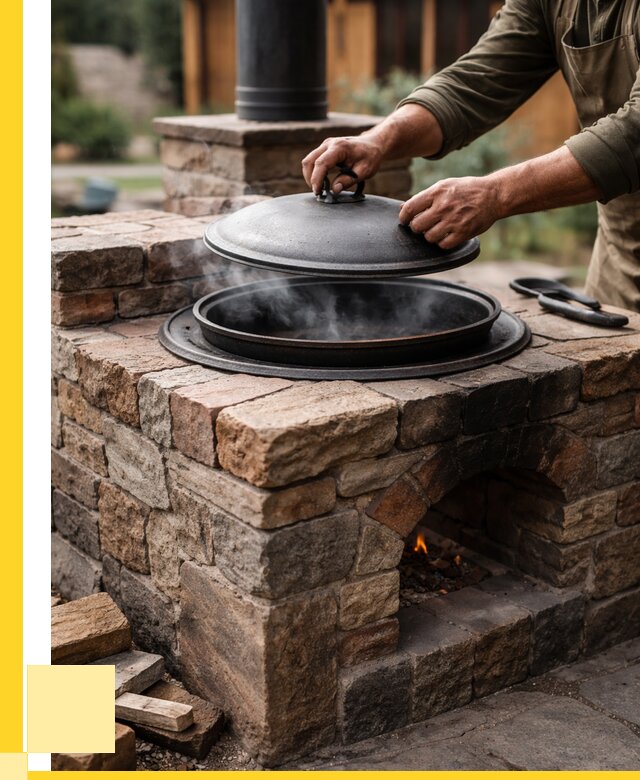 Печи для казана в Спасске-Дальнем по цене от 18625 р. | ЭриданСпс