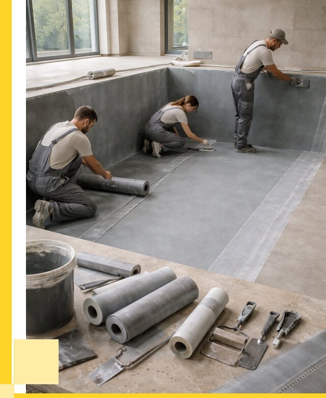 Гидроизоляция бассейнов в Спасске-Дальнем от 2069 р., ЭриданСпс