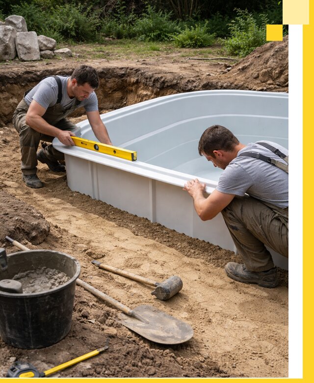 Производство и установка пластиковых бассейнов в Спасске-Дальнем под ключ