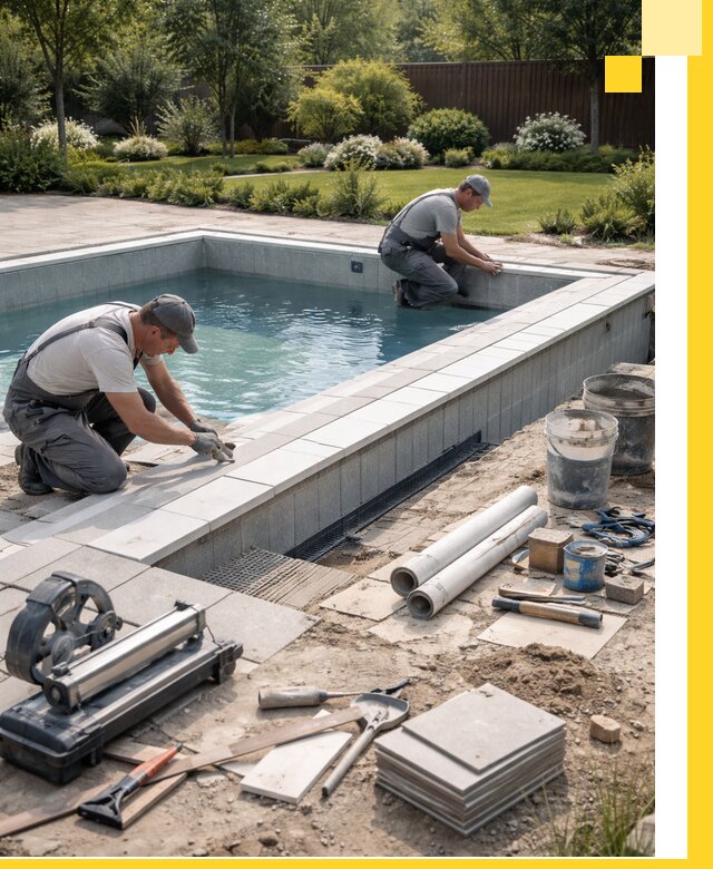 Строительство открытых бассейнов под ключ в Спасске-Дальнем профессионально