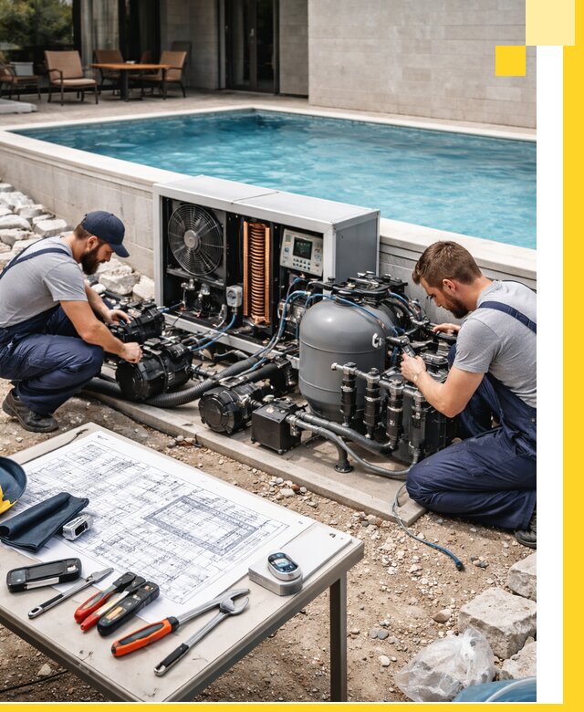 Проектирование и монтаж бассейнов с подогревом в Спасске-Дальнем