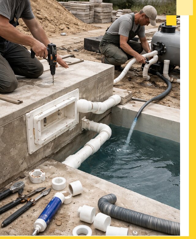 Строительство скиммерных бассейнов под ключ в Спасске-Дальнем