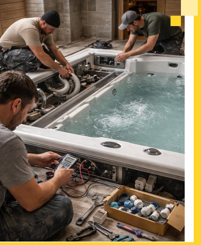 Гидромассажные бассейны под ключ в Спасске-Дальнем, дизайн и монтаж