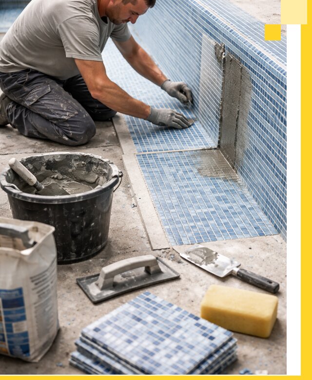 Укладка и ремонт мозаики для бассейнов под ключ в Спасске-Дальнем