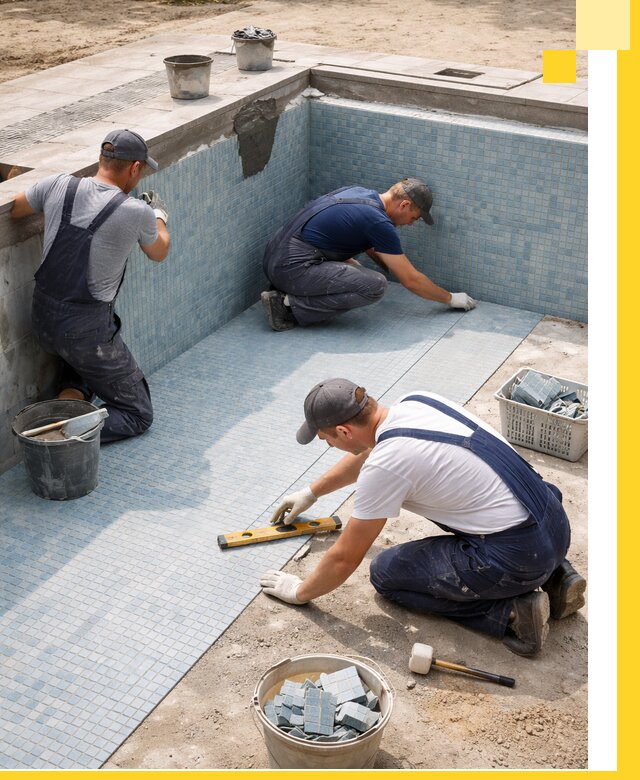 Укладка и установка плитки для бассейнов под ключ в Спасске-Дальнем