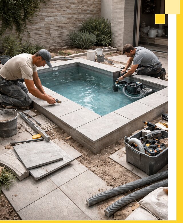 Мини бассейны под ключ в Спасске-Дальнем, дизайн и установка