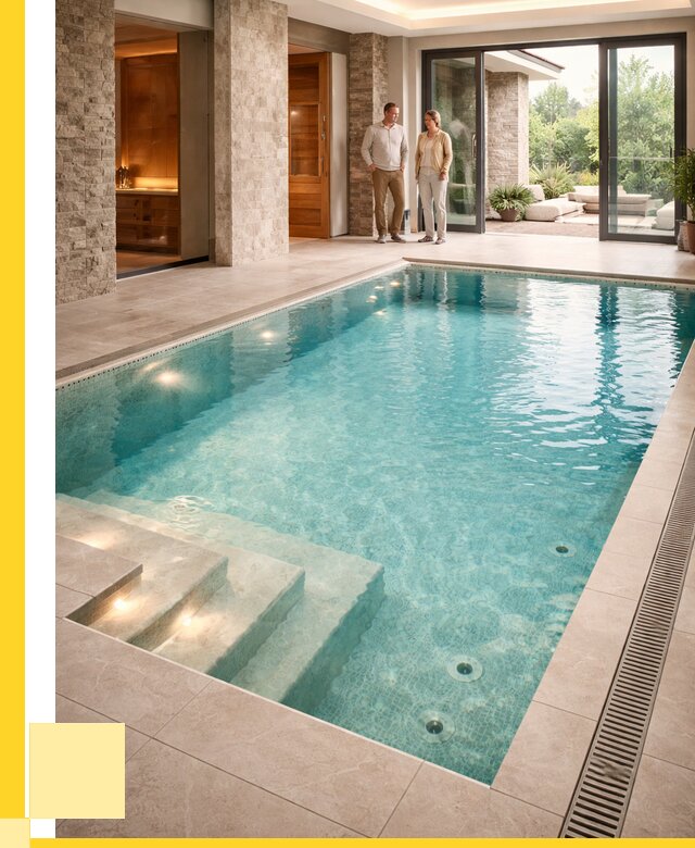 Бассейн во дворе в Спасске-Дальнем: проект, отделка от 1241640 р. | ЭриданСпс