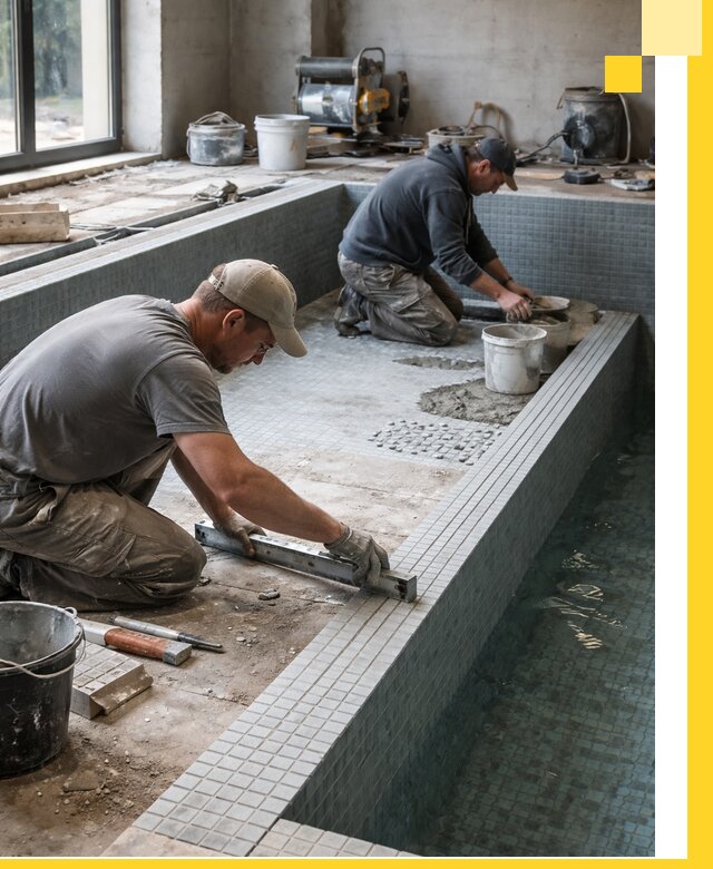 Строительство бассейна в частном доме в Спасске-Дальнем под ключ