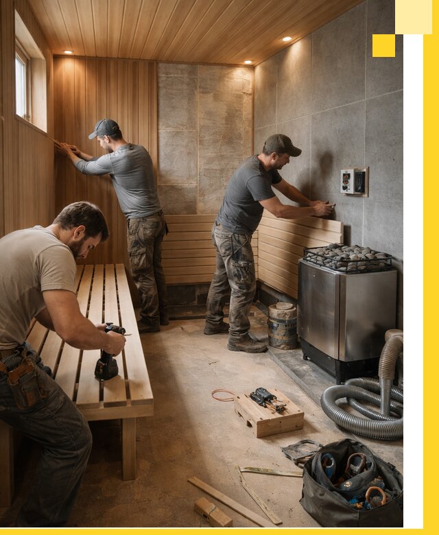 Сауны под ключ в Спасске-Дальнем, проектирование, строительство, отделка