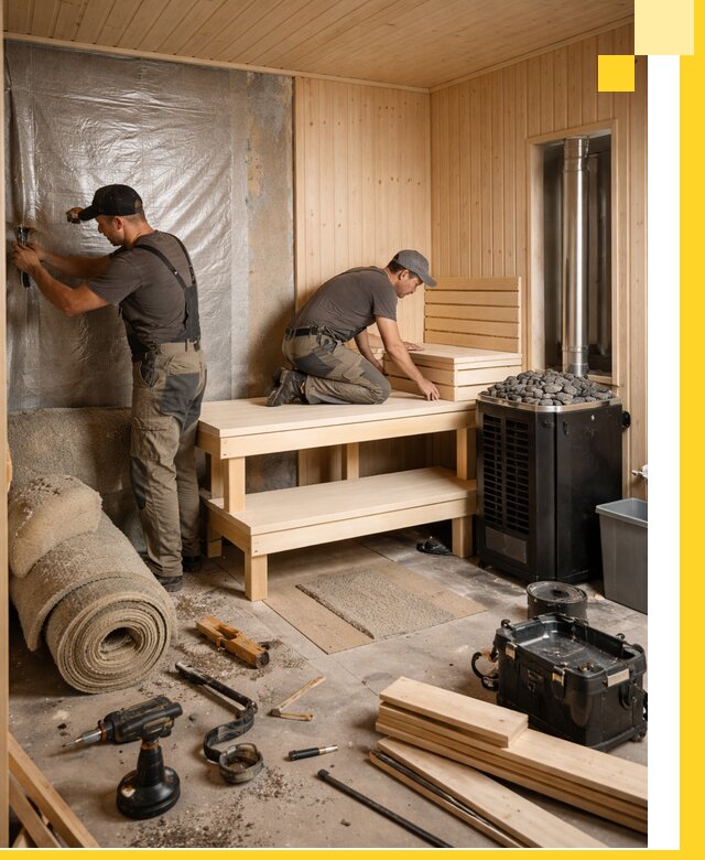 Проекты саун под ключ в Спасске-Дальнем дизайн и строительство