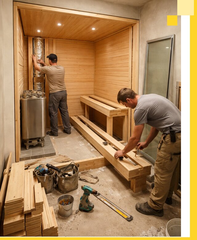 Проектирование и установка домашних саун под ключ в Спасске-Дальнем