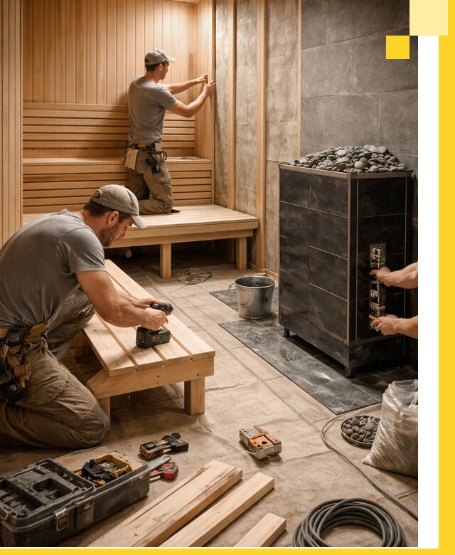 Дизайн и строительство интерьерных саун под ключ в Спасске-Дальнем