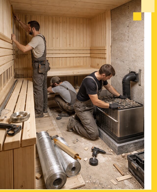 Индивидуальные сауны на заказ в Спасске-Дальнем под ключ, проект и монтаж