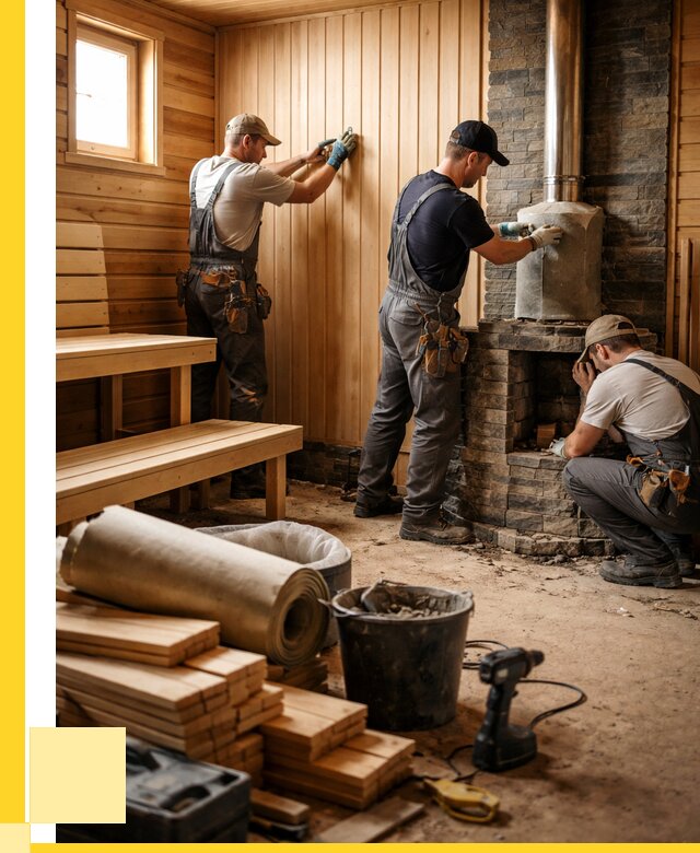 Ремонт бань под ключ в Спасске-Дальнем от 46562 р. | ЭриданСпс