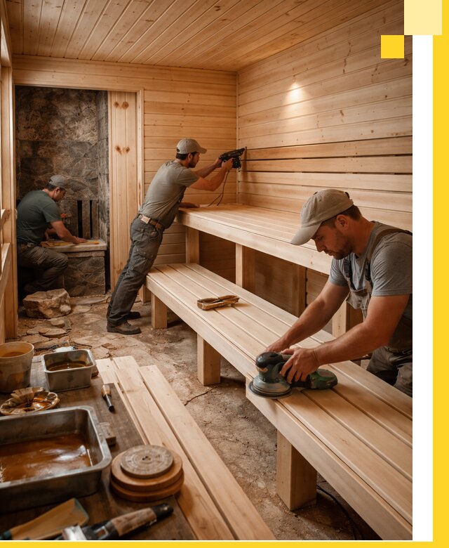 Профессиональная отделка бань в Спасске-Дальнем под ключ, с гарантией