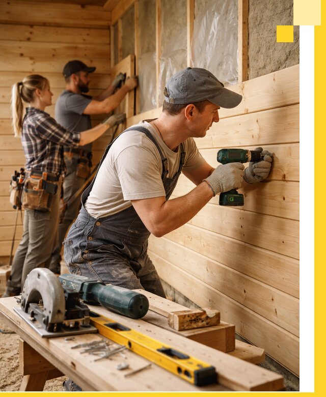 Обшивка бань под ключ в Спасске-Дальнем: отделка стен и потолков