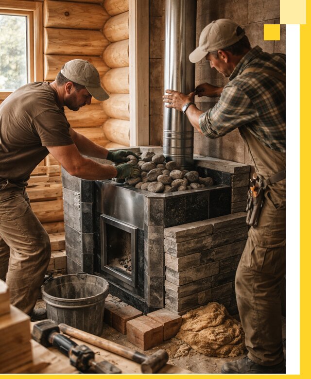 Строительство и отделка русских бань под ключ в Спасске-Дальнем