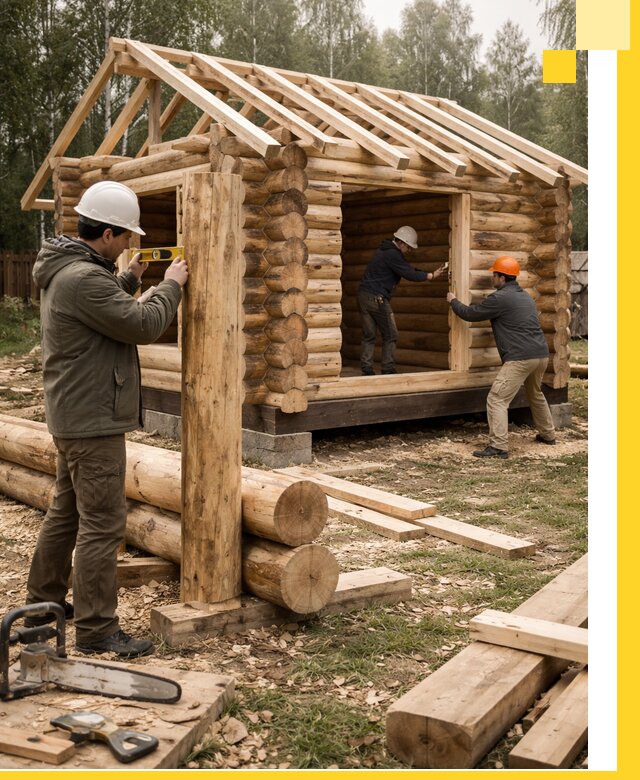 Строительство бань для дачи под ключ в Спасске-Дальнем с доставкой и монтажом