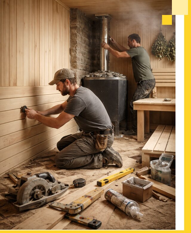 Полное строительство и оснащение парных под ключ в Спасске-Дальнем