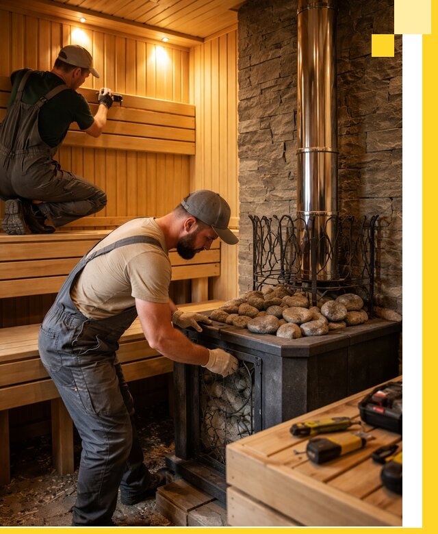 Комплексный дизайн бань, саун и зон отдыха в Спасске-Дальнем