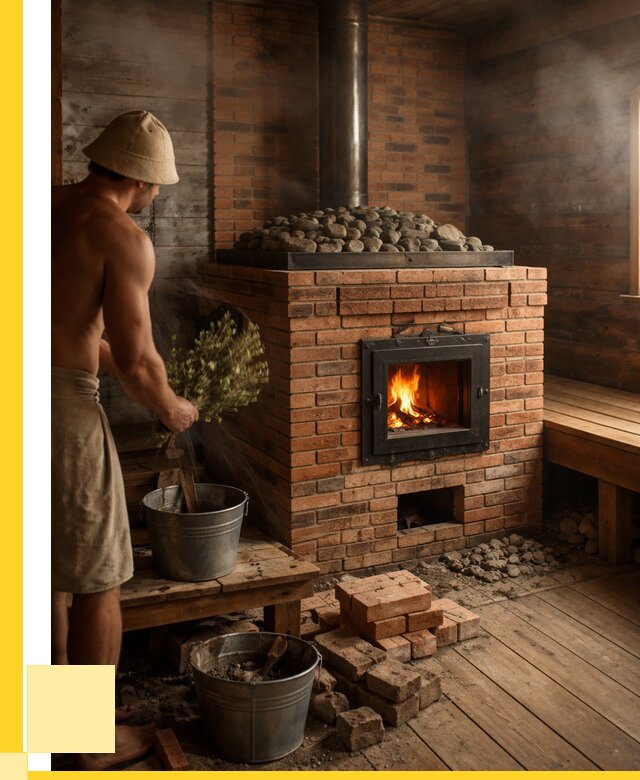 Кирпичные банные печи в Спасске-Дальнем от 93123 р. | ЭриданСпс