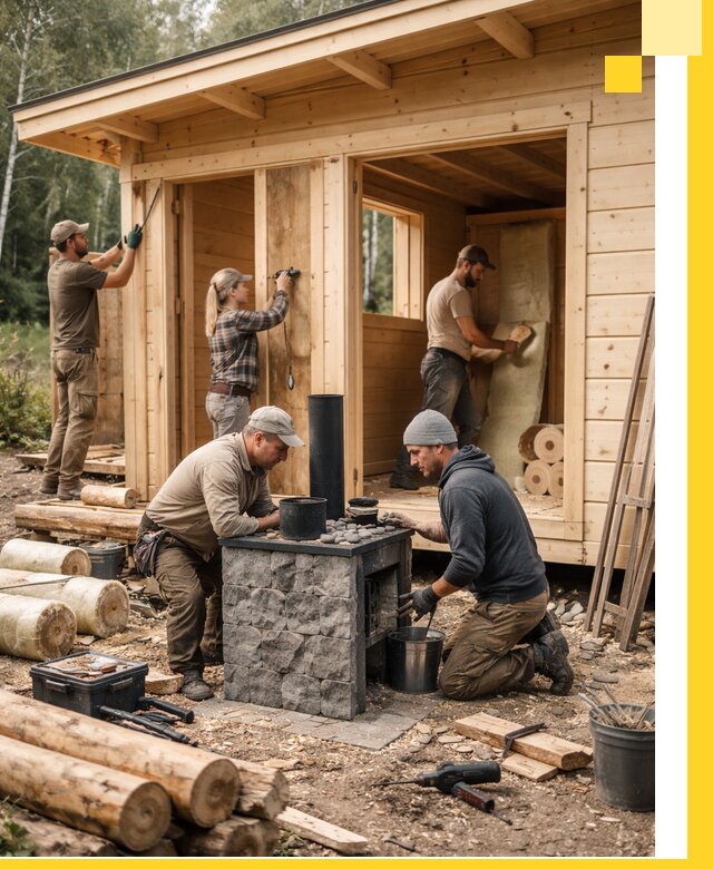 Купить баню под ключ в Спасске-Дальнем строительство монтаж отделка