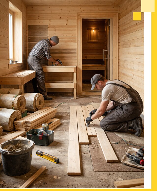 Индивидуальный проект бани с комнатой отдыха под ключ в Спасске-Дальнем