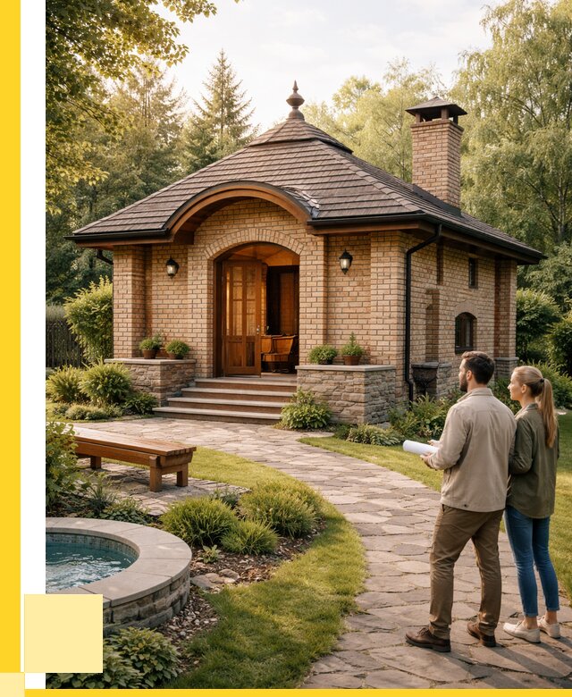 Проект кирпичной бани в Спасске-Дальнем от 31041 р. | ЭриданСпс